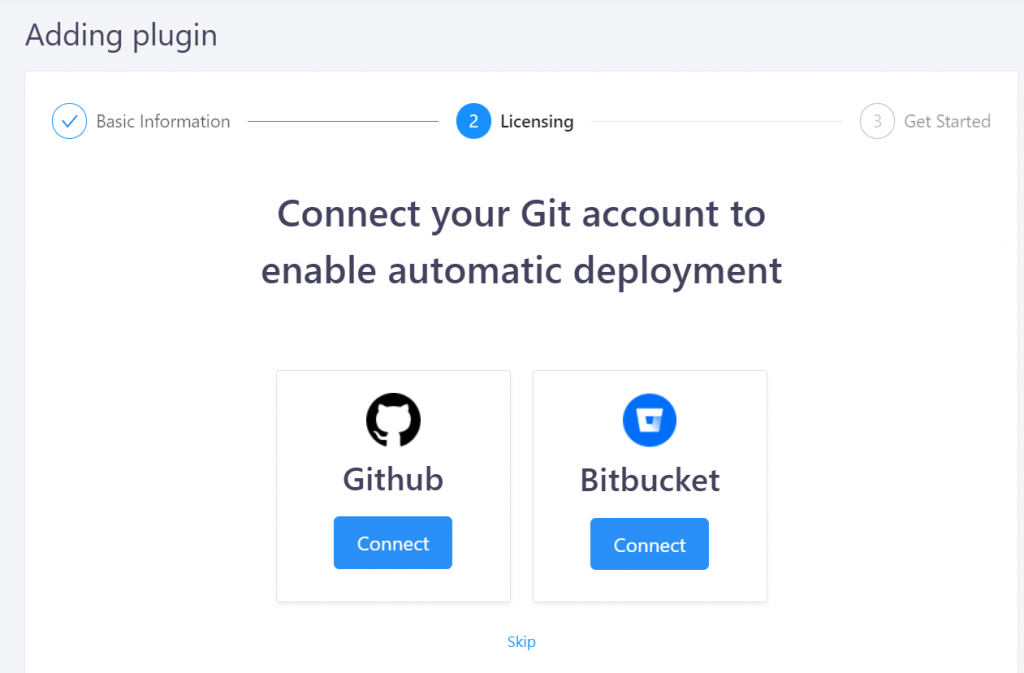 Connect your GIt account