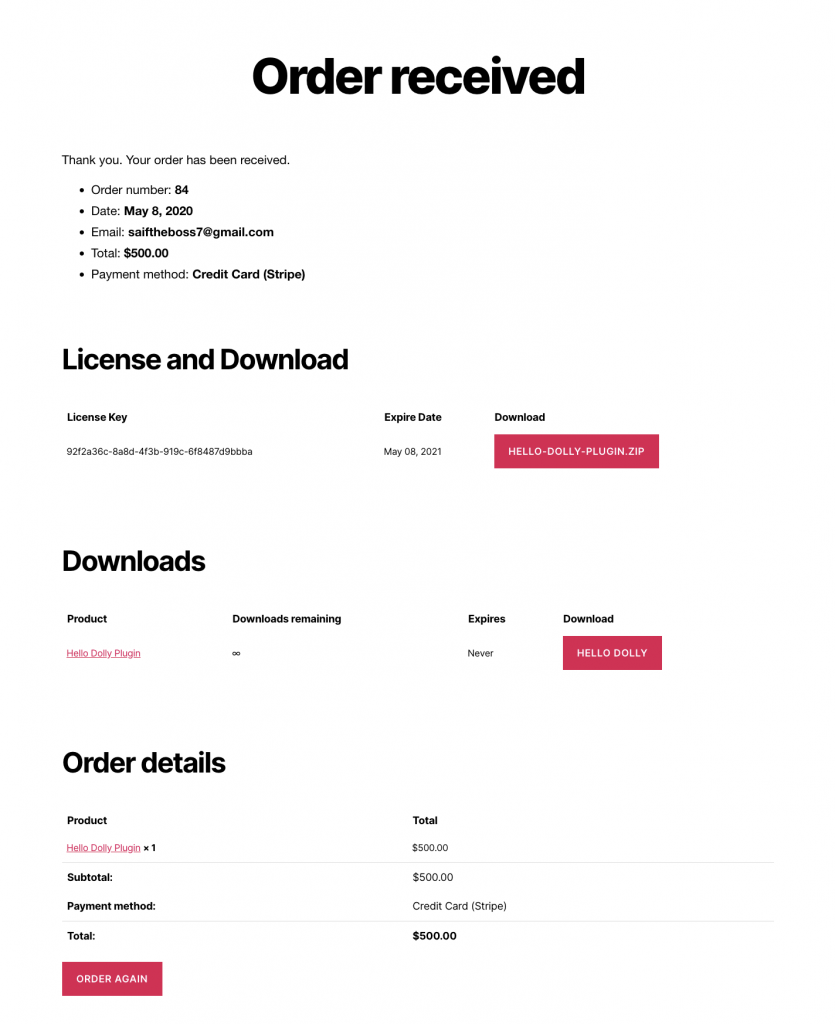 Licensing on WooCommerce Checkout