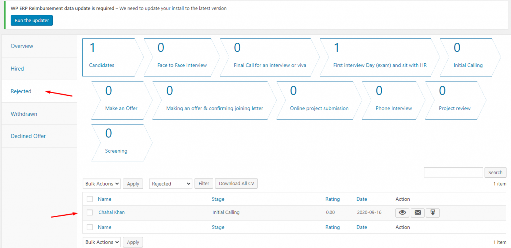 Interview workflow