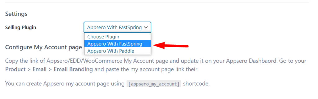 Appsero with FastSpring