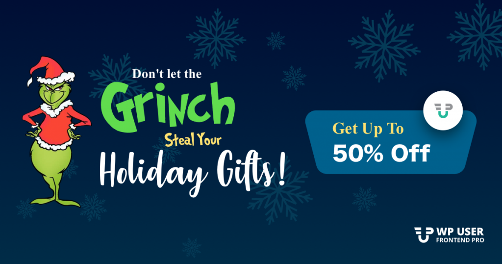WP User Frontend- Up to 50% Discount