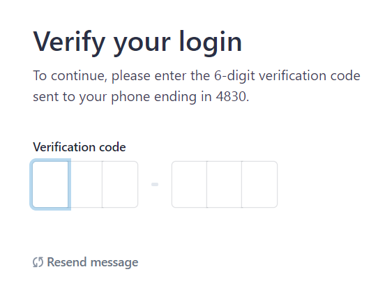 verify your login