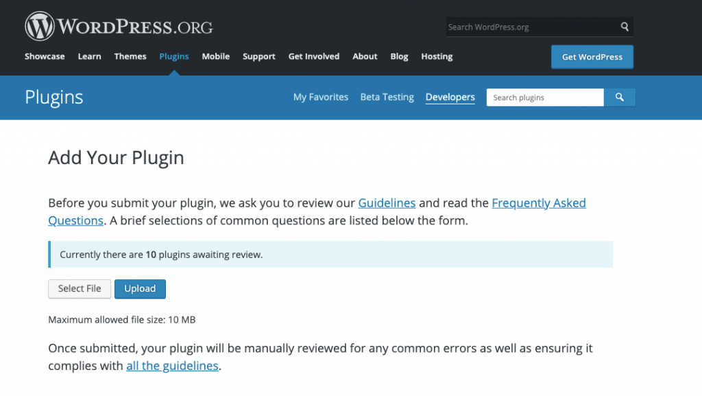 Submitting Plugin to WordPress.org