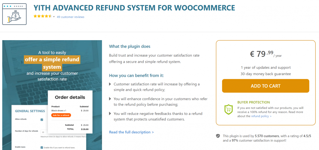 YITH Advanced Refund System For WooCommerce