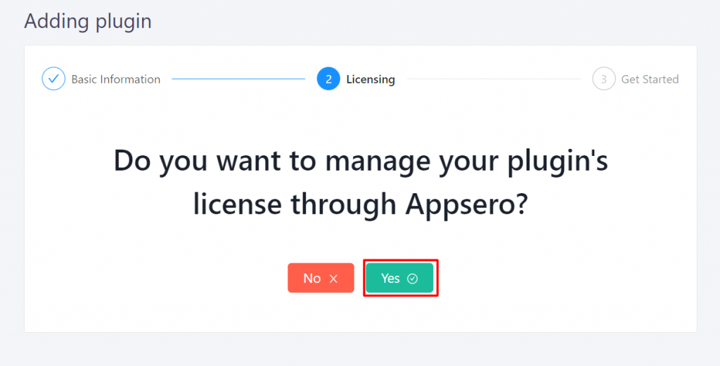 manage license with Appsero