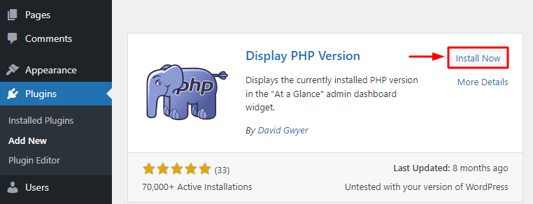 Use the latest PHP version
