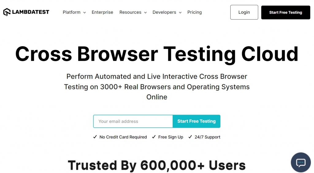 LambdaTest- Cross-browser Testing Cloud