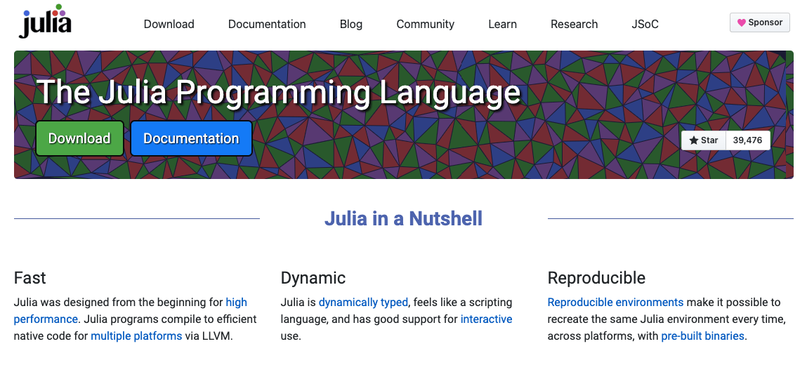 Julia (Dynamic Programming Language) 