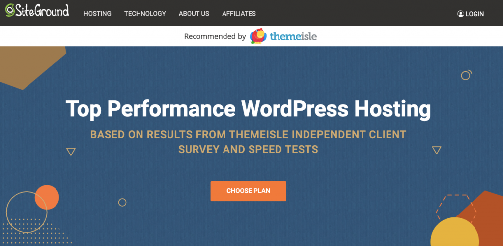 SiteGround- WordPress Recommended Hosting Service