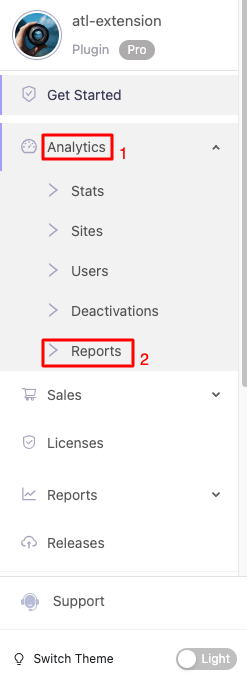 Reports and analytics - Appsero Dashboard