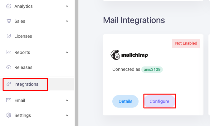 Appsero integration with Mailchimp