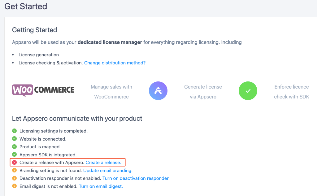 Create a product release using Appsero