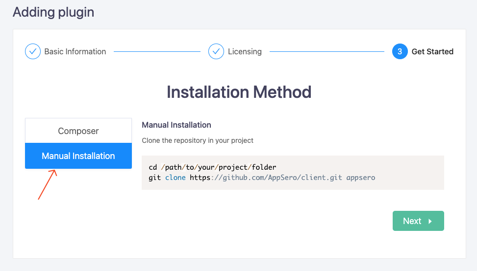 Update SDK using the Git