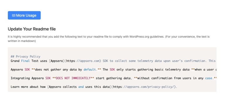 Readme File For App How to Integrate Appsero SDK: 2 Effective Ways to Enable WordPress ...