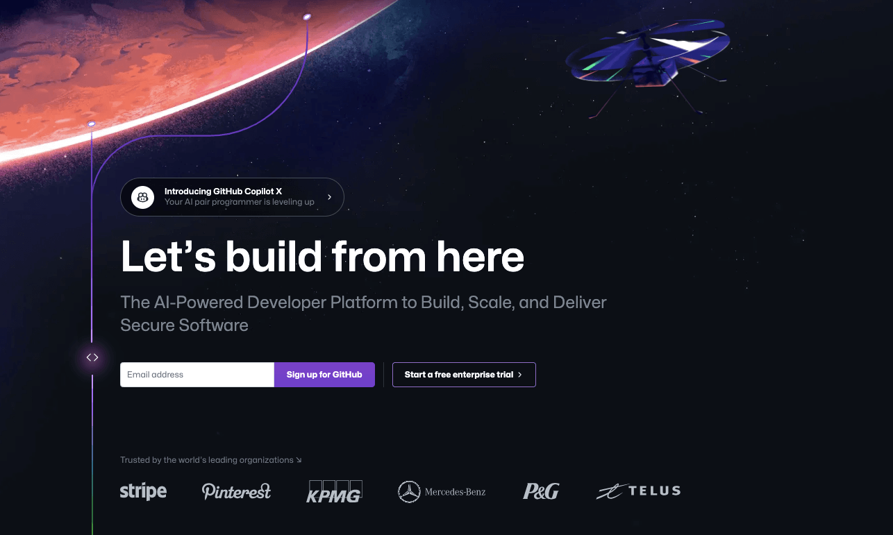 GitHub home page