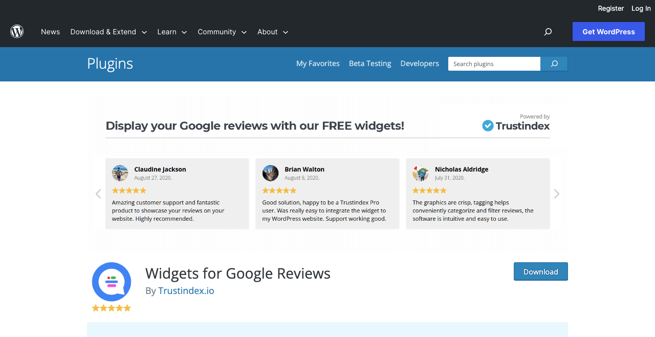 Widgets for Google Reviews