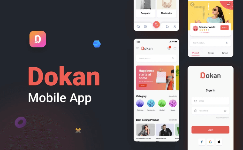 Dokan Mobile App- FLAT 45% OFF