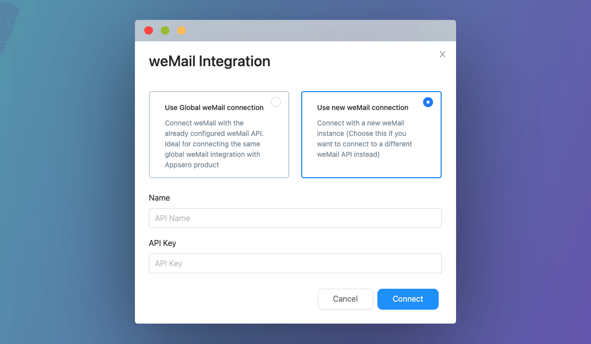 Connect multiple weMail instances