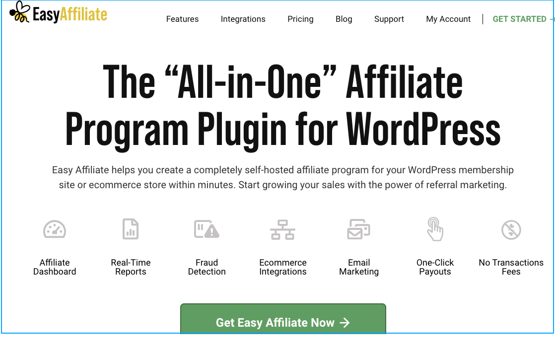 EasyAffiliate- An affiliate marketing plugins