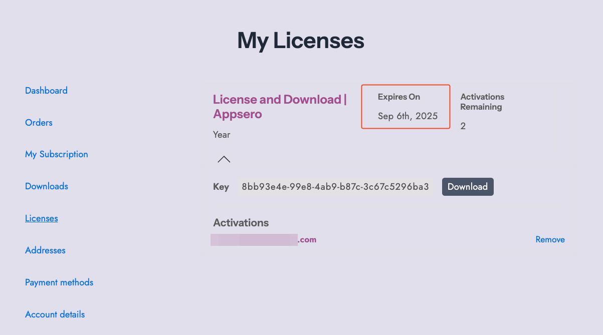 Appsero feature release: Improved License & Download Management for Expired Products