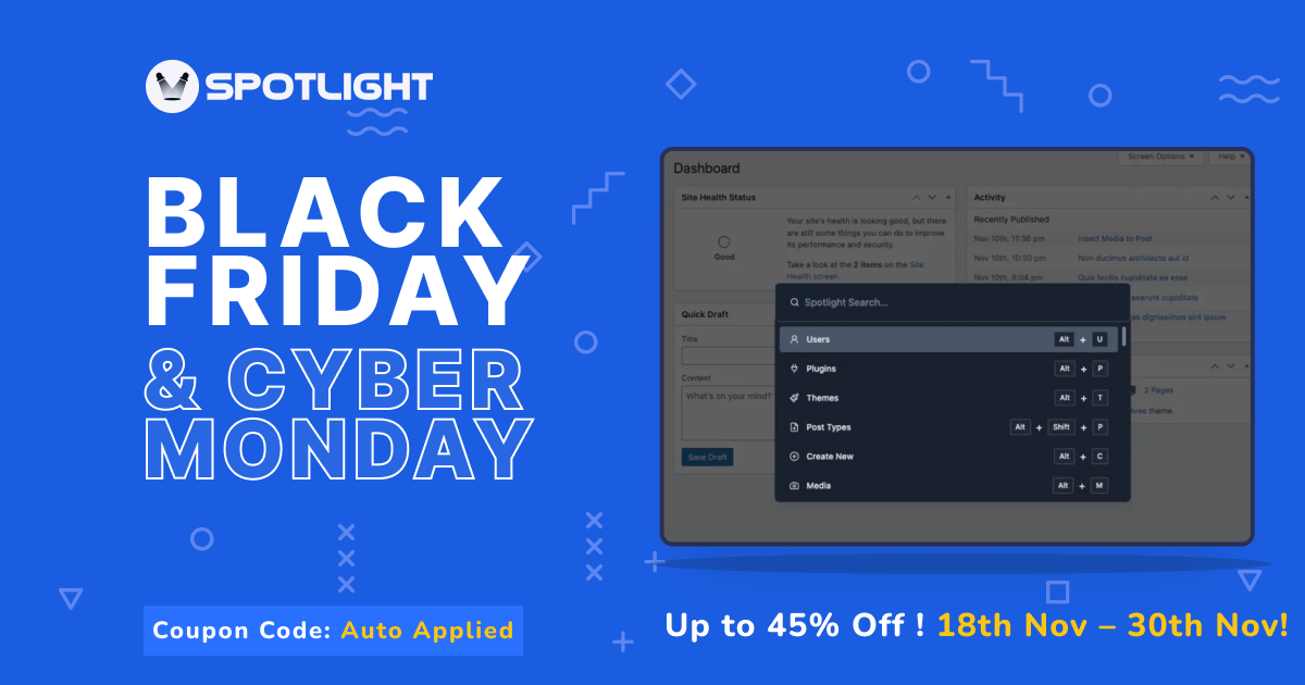 WP Spotlight- Up to 45% Off