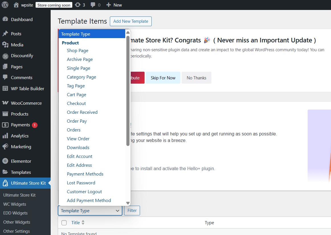 Create WooCommerce Pages with Storekit