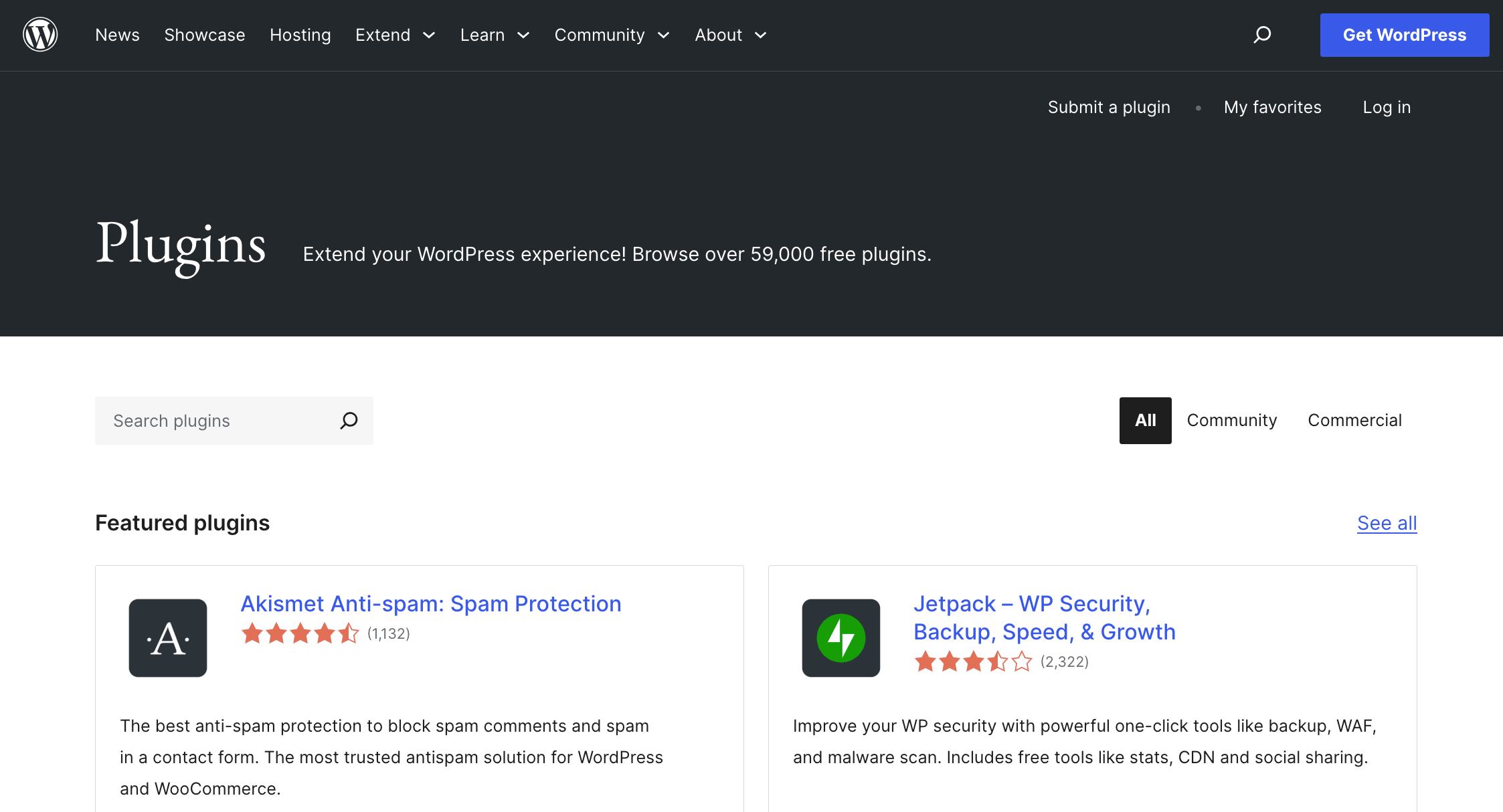 WordPress.org (Free Plugin with Premium Upgrade)